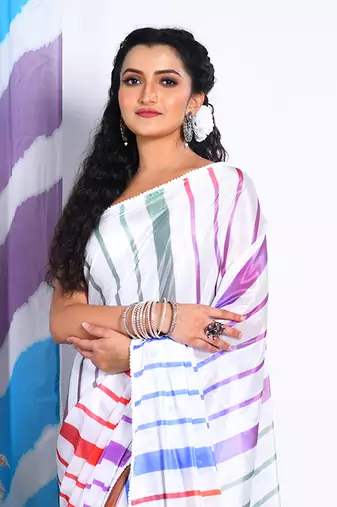 SEMI DIGITAL PRINT SAREE