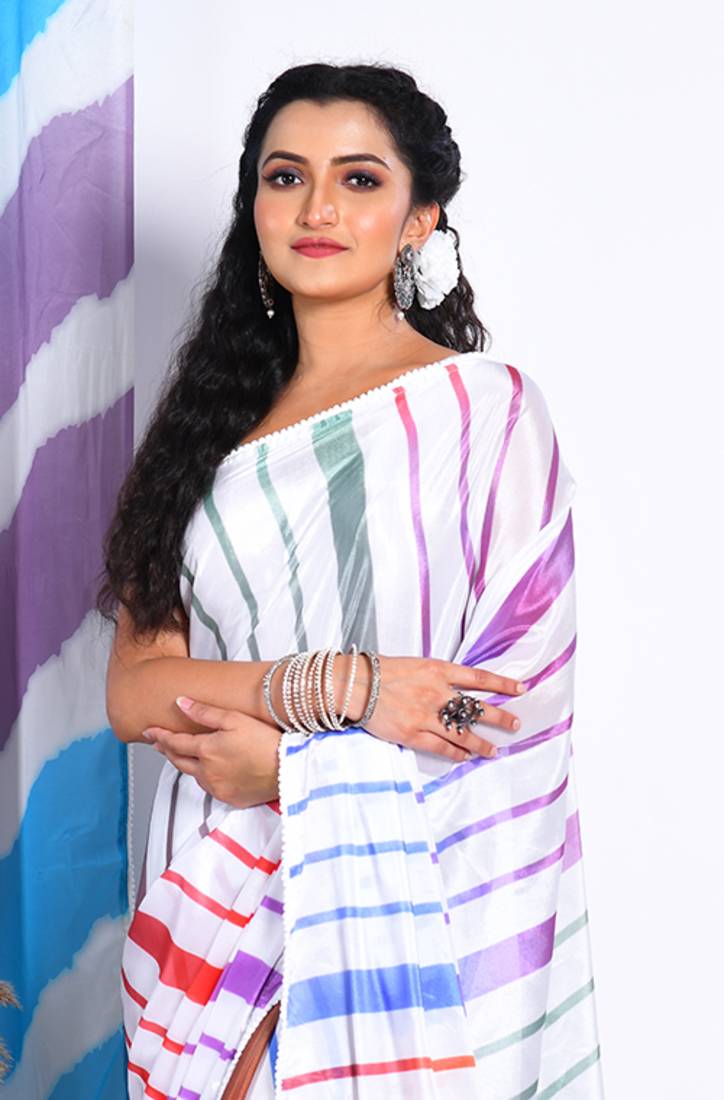 SEMI DIGITAL PRINT SAREE