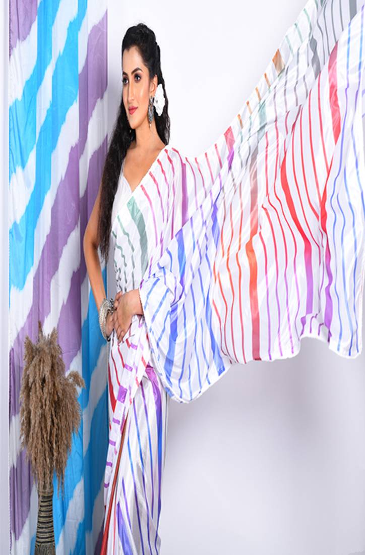 SEMI DIGITAL PRINT SAREE