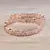 Rose Gold Plated Pink Stone American Diamond Bangles BD626