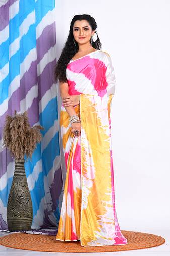 SEMI DIGITAL PRINT SAREE
