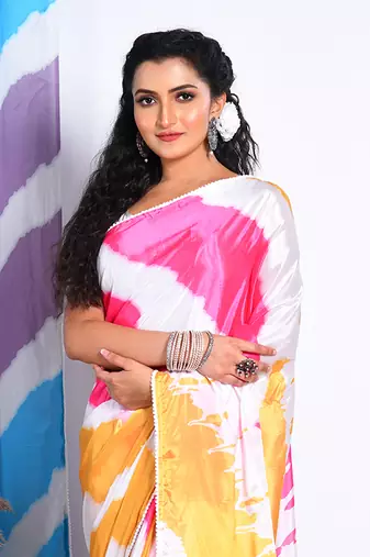 SEMI DIGITAL PRINT SAREE