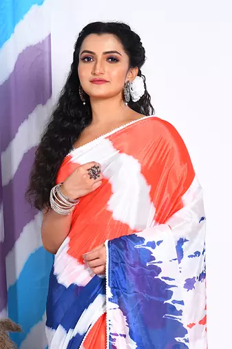 SEMI DIGITAL PRINT SAREE