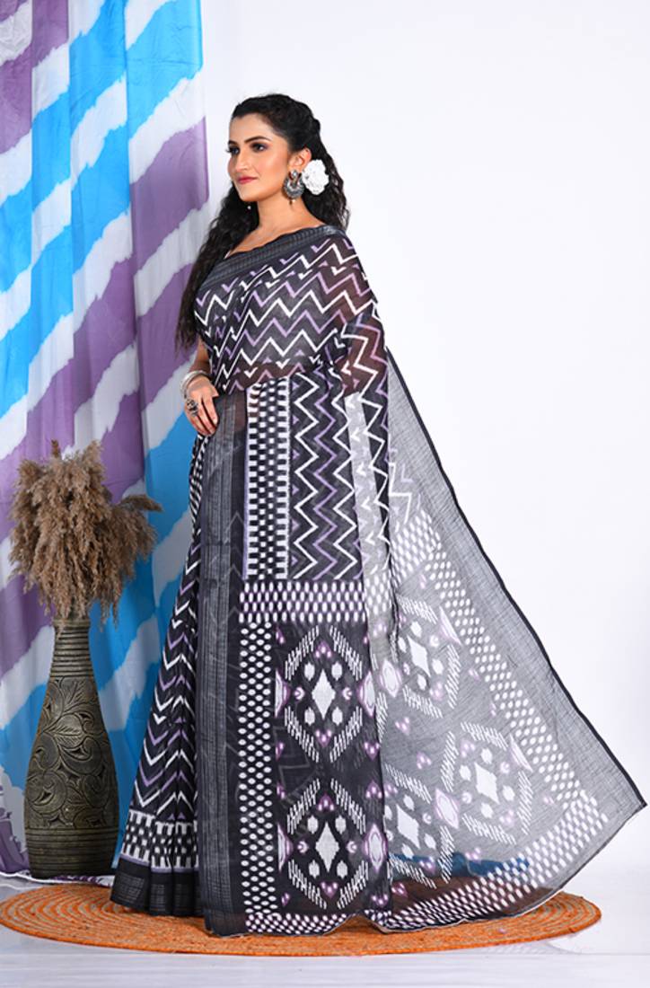 SEMI DIGITAL PRINT SAREE