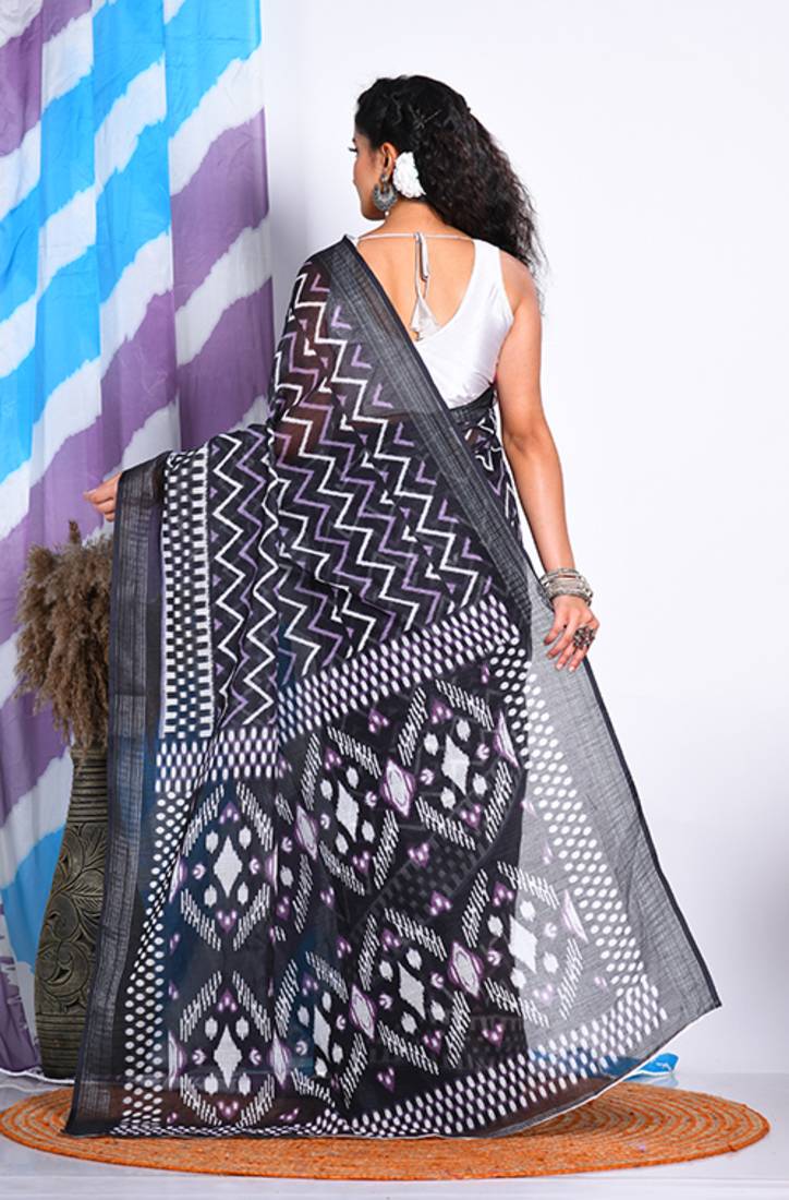 SEMI DIGITAL PRINT SAREE