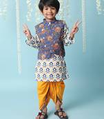 KID1 Kanak jacket kurti dhoti set