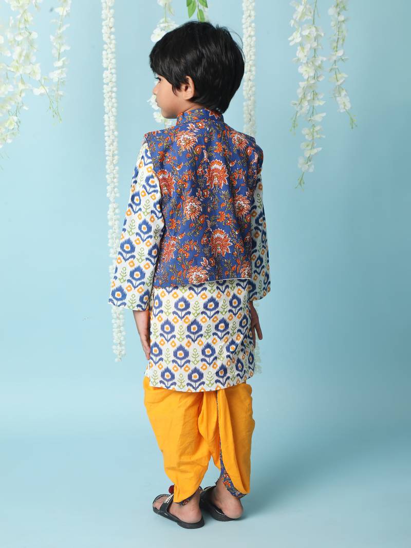 KID1 Kanak jacket kurti dhoti set