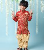 KID1 Geet Jaquard sherwani