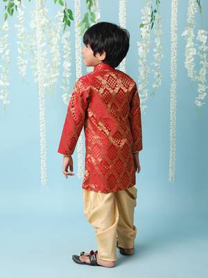 KID1 Geet Jaquard sherwani 2