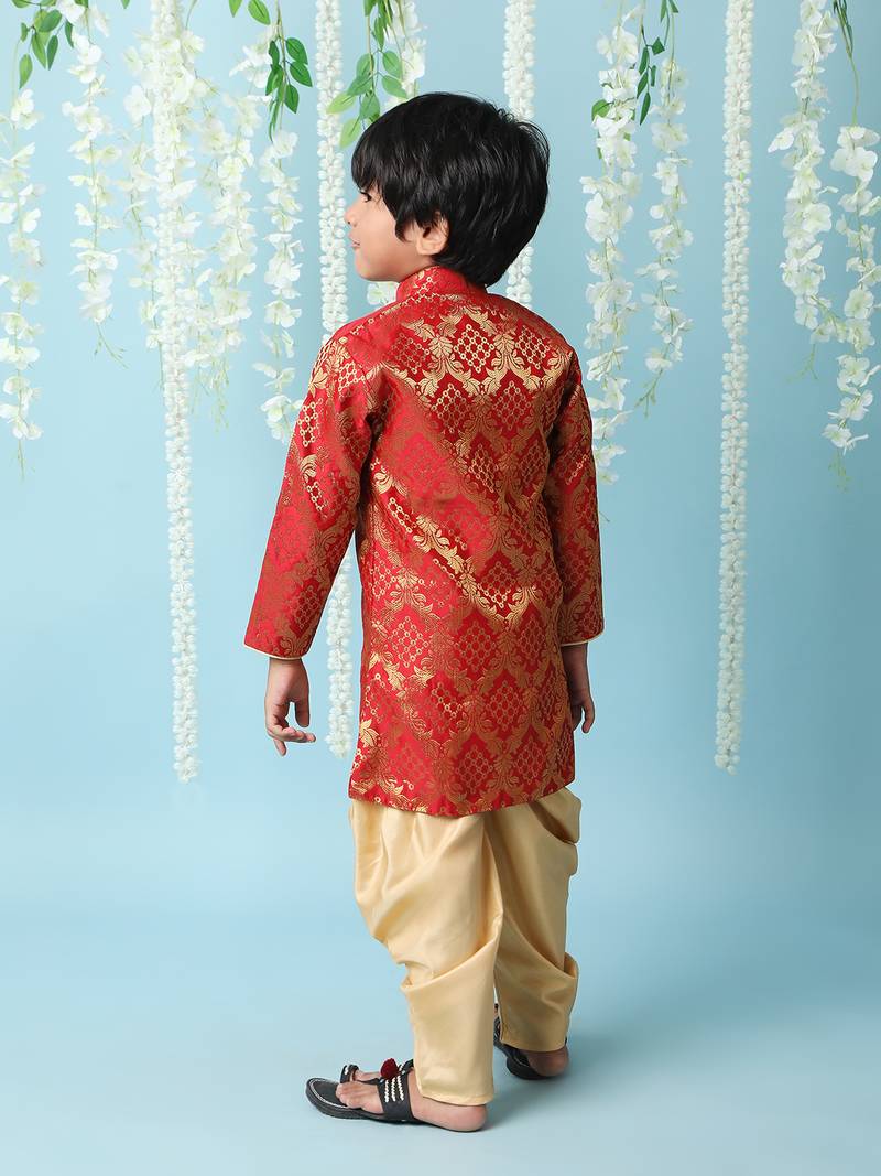 KID1 Geet Jaquard sherwani
