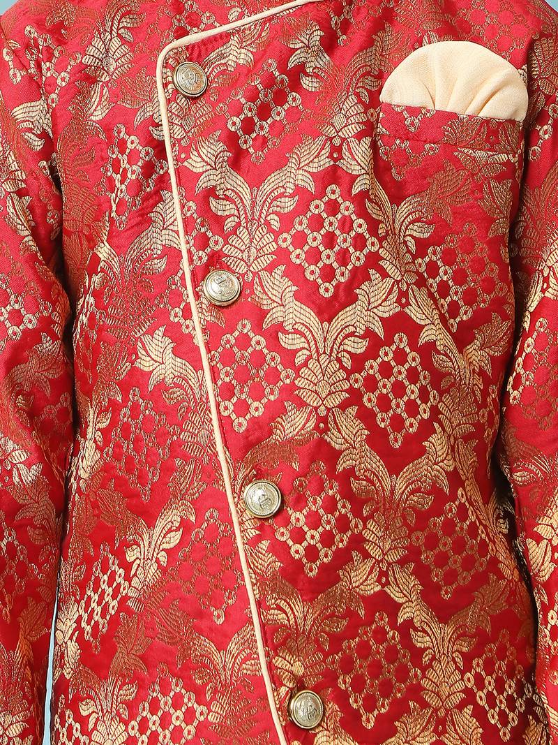 KID1 Geet Jaquard sherwani