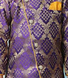 KID1 Geet Jaquard sherwani