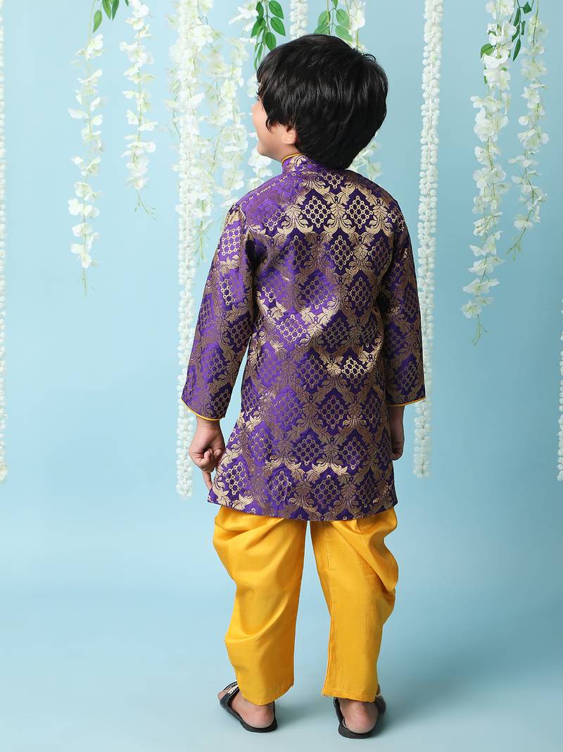 KID1 Geet Jaquard sherwani