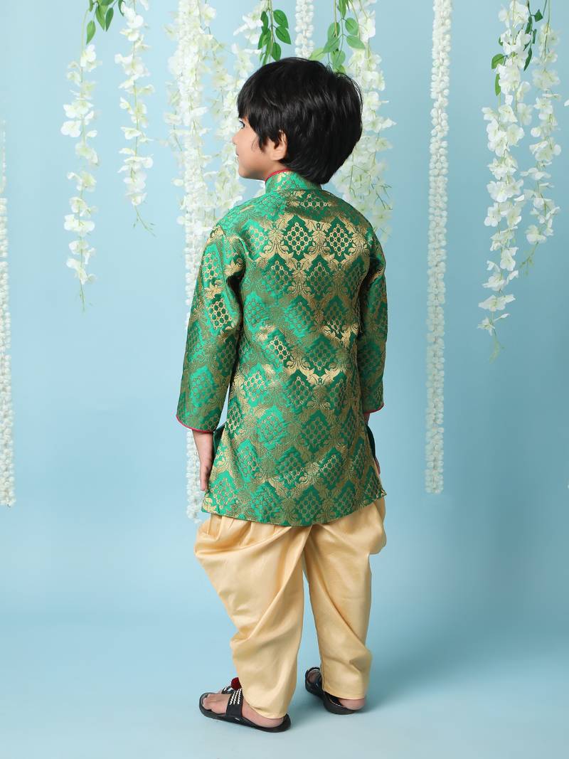 KID1 Geet Jaquard sherwani