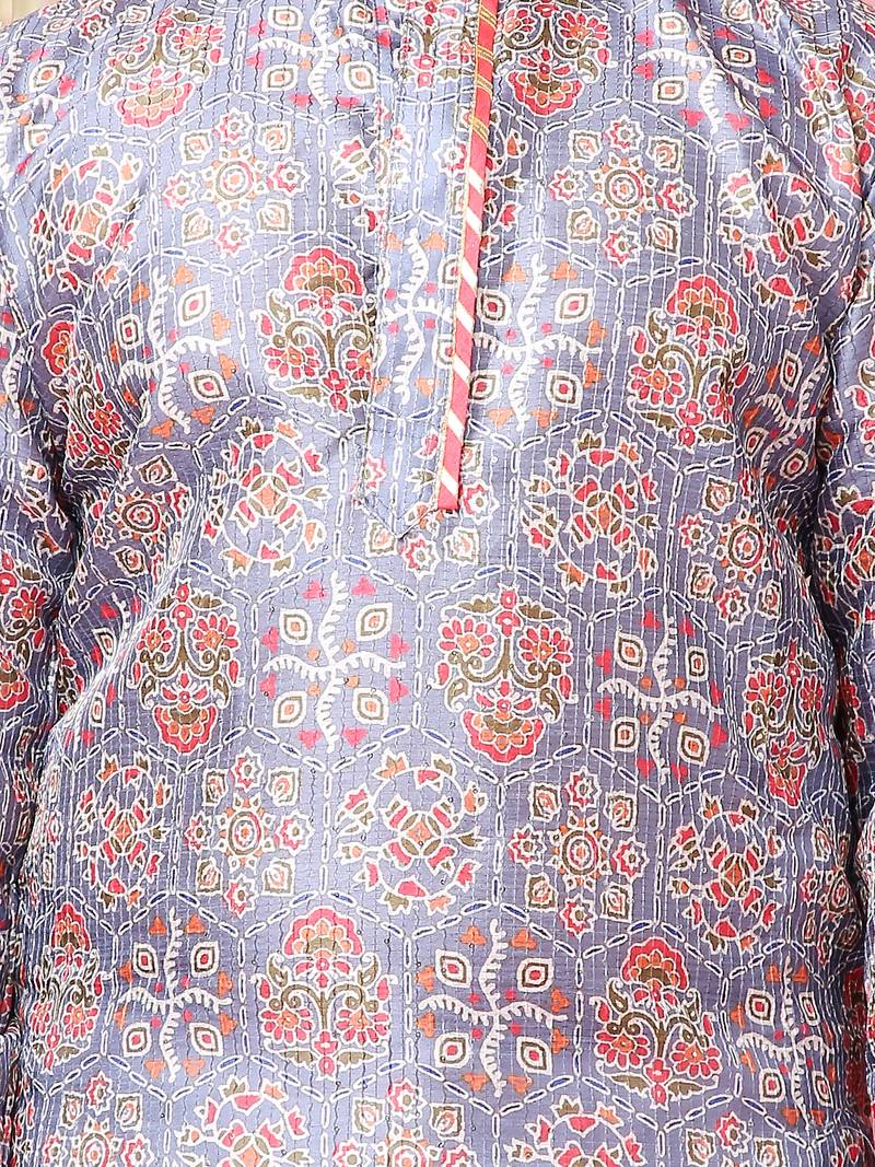 KID1 Nityam sequins silk kurta pyjama