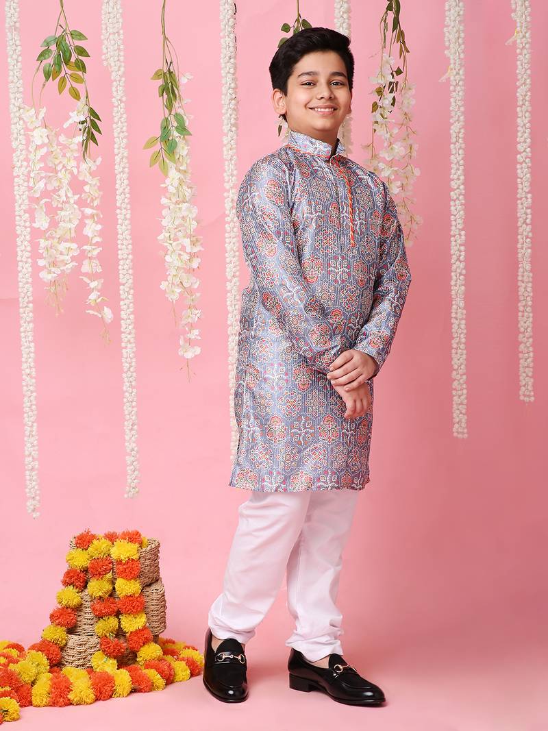 KID1 Nityam sequins silk kurta pyjama