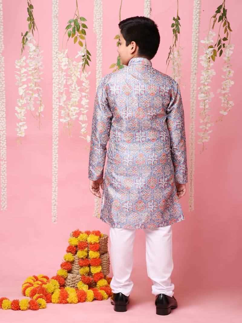 KID1 Nityam sequins silk kurta pyjama