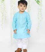 KID1 Doriya work kurta pajama