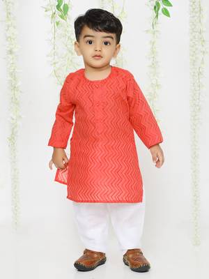 KID1 Doriya work kurta pajama 1