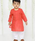 KID1 Doriya work kurta pajama