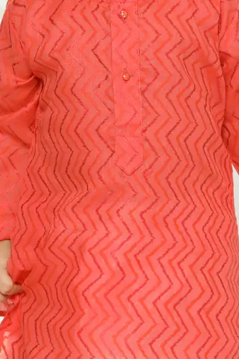 KID1 Doriya work kurta pajama