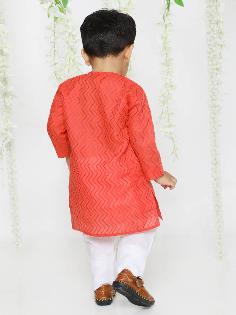 KID1 Doriya work kurta pajama