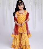 KID1 Kanak Sharara Set With Dupatta