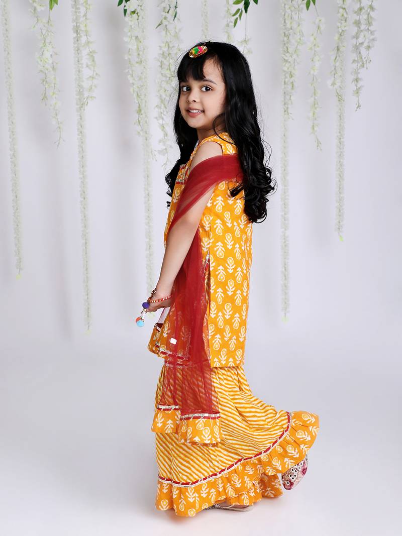KID1 Kanak Sharara Set With Dupatta