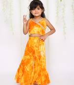 KID1 Tara crop top with sharara pants