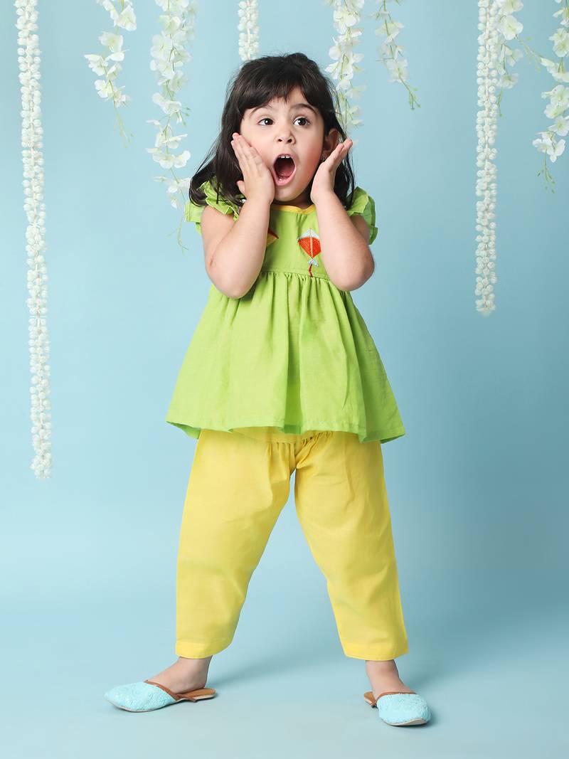 KID1  Patang Peplum Kurti Salwar