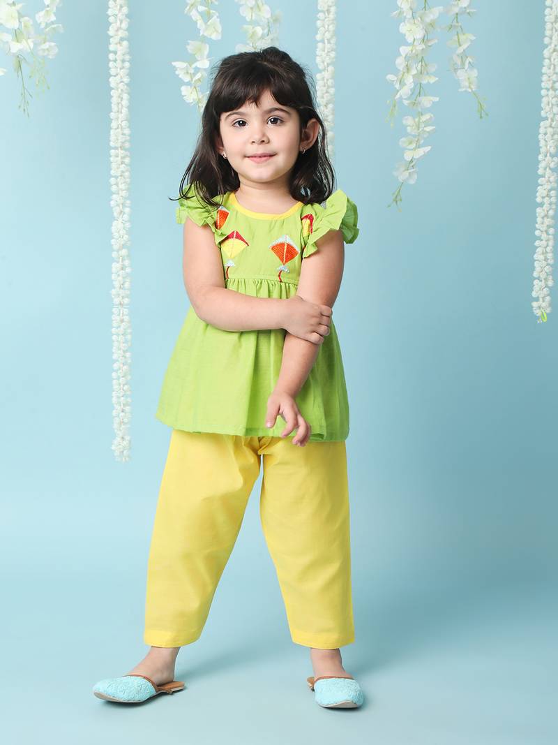 KID1  Patang Peplum Kurti Salwar
