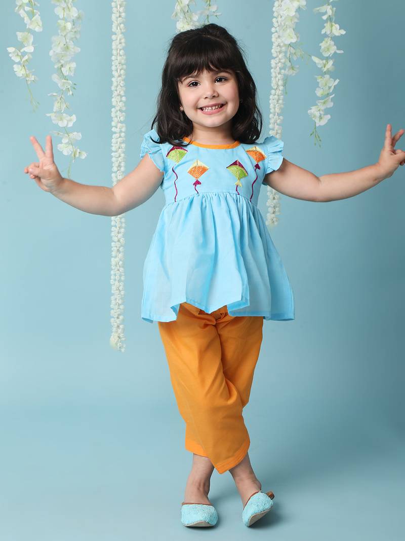 KID1  Patang Peplum Kurti Salwar