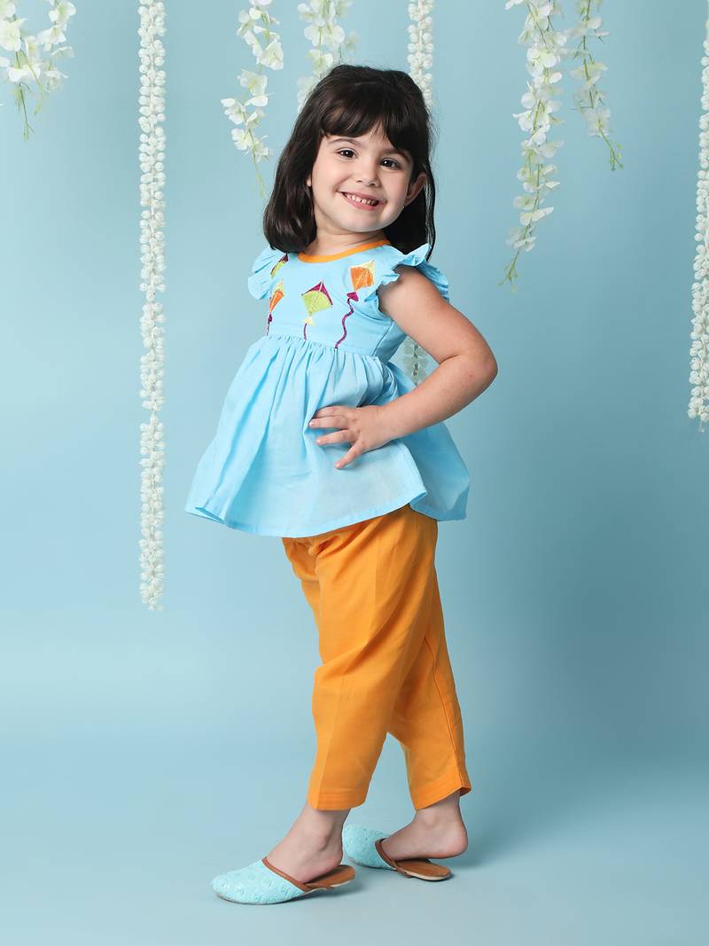 KID1  Patang Peplum Kurti Salwar