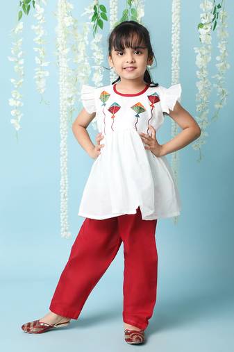 KID1  Patang Peplum Kurti Salwar
