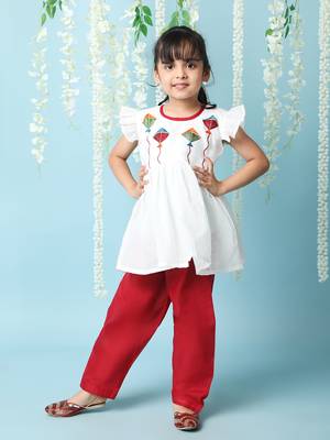 KID1  Patang Peplum Kurti Salwar 1