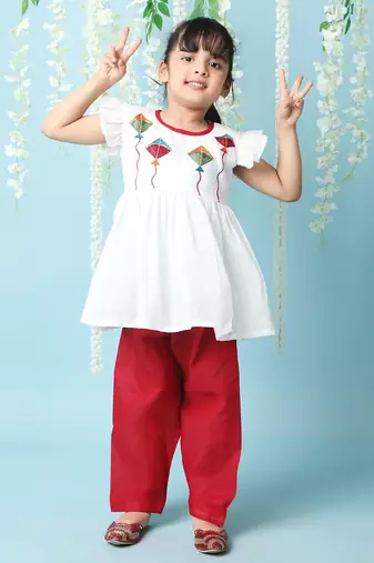 KID1  Patang Peplum Kurti Salwar