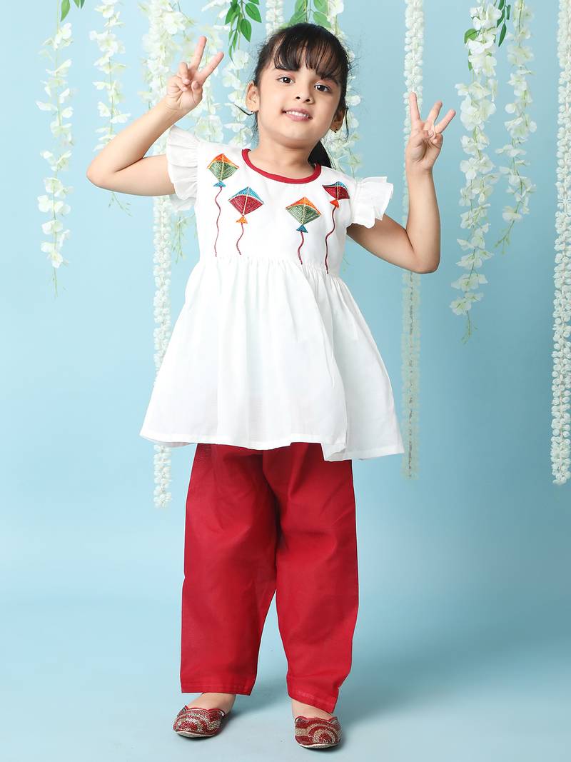 KID1  Patang Peplum Kurti Salwar