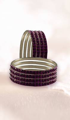 Pink Studded Jewellery Crystal Bangles And Bracelets 1
