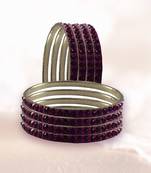 Pink Studded Jewellery Crystal Bangles And Bracelets