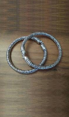 Engraved Tribal Hand Kadas 1