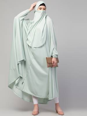 Nazneen Extra Nose Piece Head To Toe Free Size Jilbab Prayer hijab for hajj and umrah 5