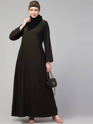 Nazneen flare daily wear basic Casual Abaya 4