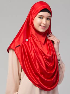 Nazneen front gather & pleated with Cristal stone ready to wear prayer Hijab 4