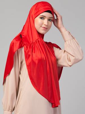 Nazneen gathered Instant Ready to Wear Prayer Hijab 3