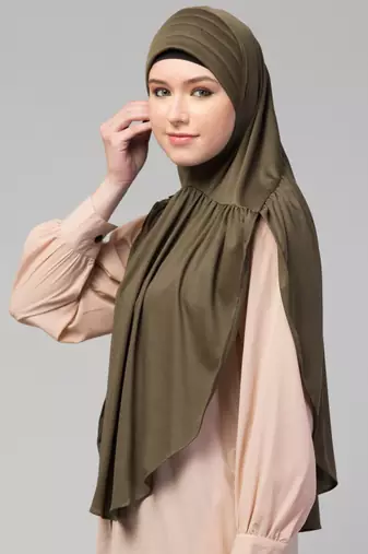 Nazneen gathered Instant Ready to Wear Prayer Hijab