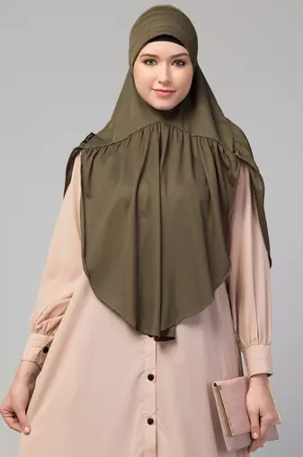 Nazneen gathered Instant Ready to Wear Prayer Hijab