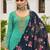 Sky blue color georgette embroidered straight salwar suit