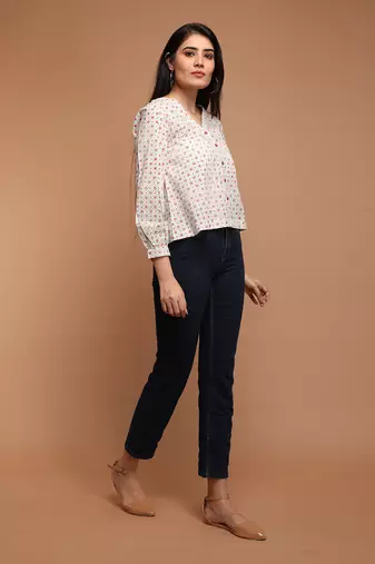 Off white cotton shirt