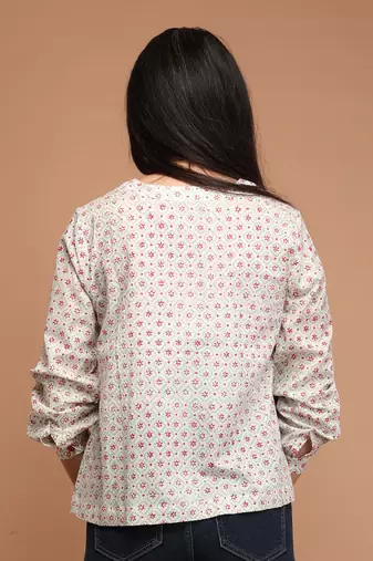 Off white cotton shirt