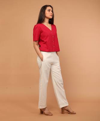 Hot pink crop shirt 3